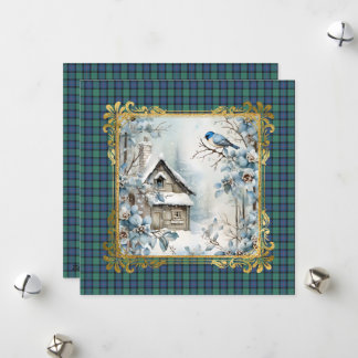 Cartes Pour Fêtes Annuelles Flower of Scotland Scottish Tartan Christmas