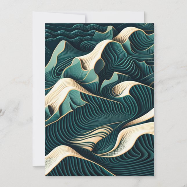 Cartes Pour Fêtes Annuelles Flowing harmony (Devant)