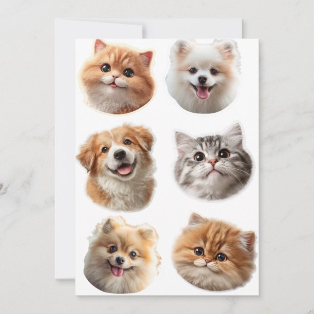 Cartes Pour Fêtes Annuelles Fluffing Around (Devant)