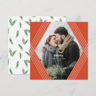 Cartes Pour Fêtes Annuelles Focus festive   Orange horizontal   Photo