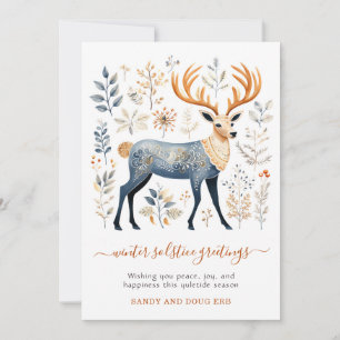 Cartes Pour Fêtes Annuelles Folig de stade de solstice d'hiver