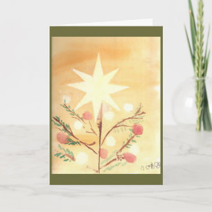 Cartes Pour Fêtes Annuelles Folkart Star Card