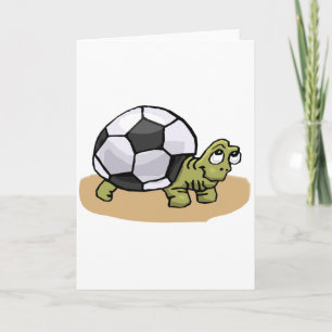 Cartes Pour Fêtes Annuelles Football (Tortue)