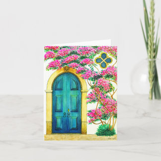 Cartes Pour Fêtes Annuelles Force et Beauté - Encadrement de Porte Antique