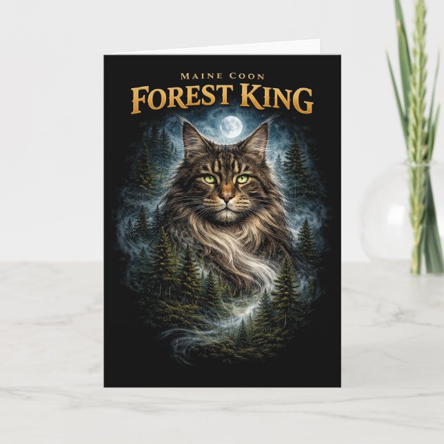 Cartes Pour Fêtes Annuelles Forest King (Devant)