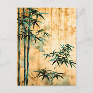 Cartes Pour Fêtes Annuelles Forêt de bambou botanique Zen Nature