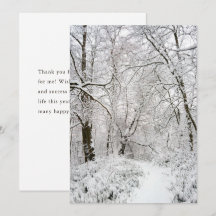 Forêt d'hiver, Nouvel An