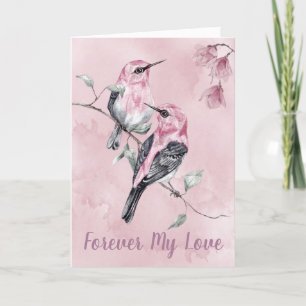 Cartes Pour Fêtes Annuelles Forever Mes Inséparables en aquarelle