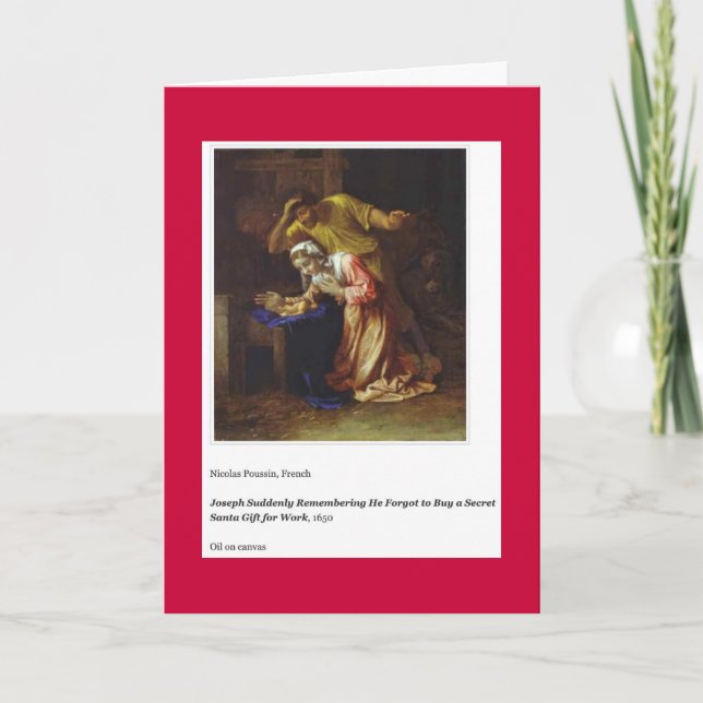 CARTES POUR FÊTES ANNUELLES FORGETFUL JOSEPH CARD DE VACANCES (Devant)