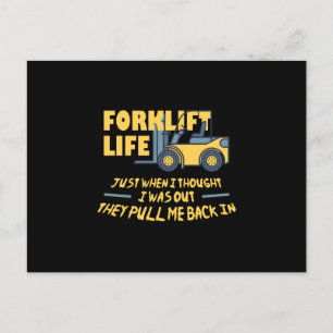 Cartes Pour Fêtes Annuelles Forklift Life