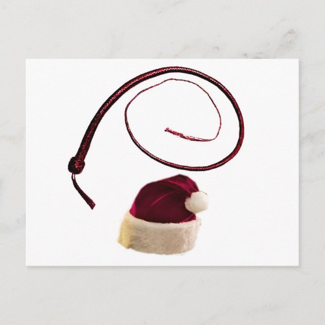 CARTES POUR FÊTES ANNUELLES FOUET DE PÈRE NOËL (Devant)