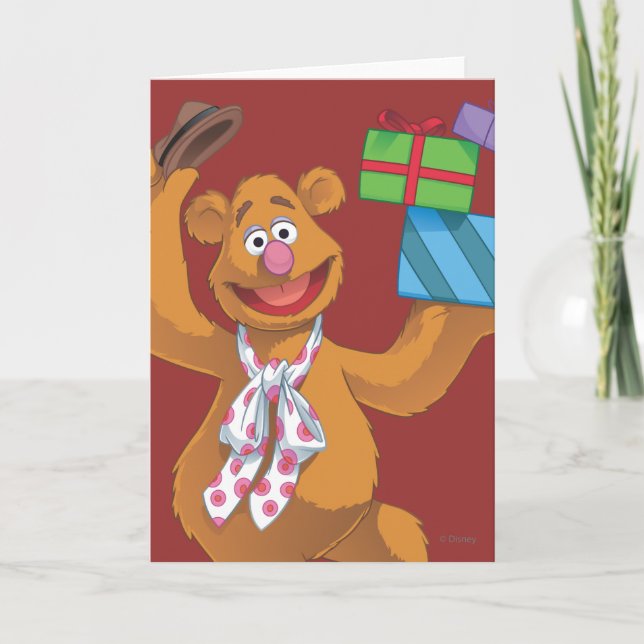 Cartes Pour Fêtes Annuelles Fozzie de vacances l'ours 2 (Devant)