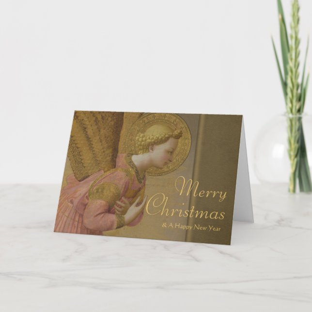 Cartes Pour Fêtes Annuelles Fra Angelico Annonciation angel CC0809 Noël (Devant)