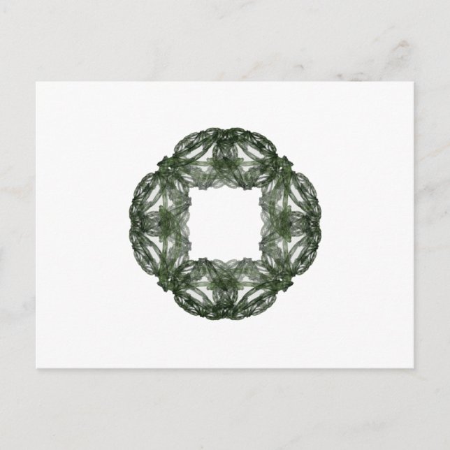 Cartes Pour Fêtes Annuelles Fractal Art Christmas Wreath (Devant)