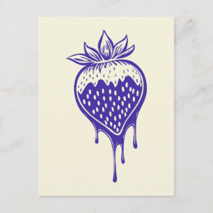 Cartes Pour Fêtes Annuelles fraise couverte au chocolat