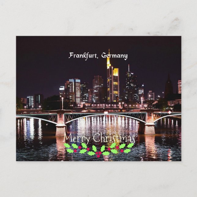 Cartes Pour Fêtes Annuelles Francfort, Allemagne, Joyeux Noël (Devant)