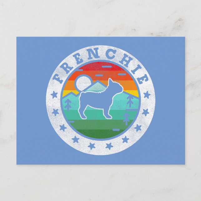 Cartes Pour Fêtes Annuelles Frenchie Bulldog Chien Papa (Devant)