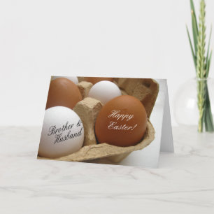 Cartes Pour Fêtes Annuelles Frère et mari heureux Pâques