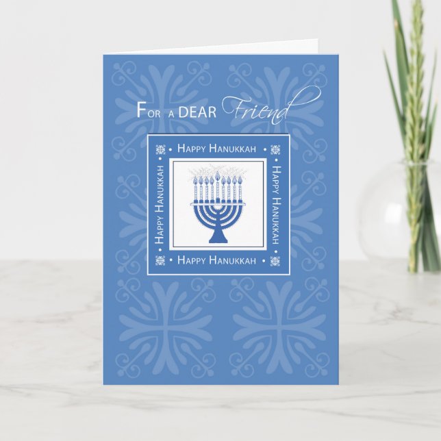 Cartes Pour Fêtes Annuelles Friend Hanukkah Wishes (Devant)
