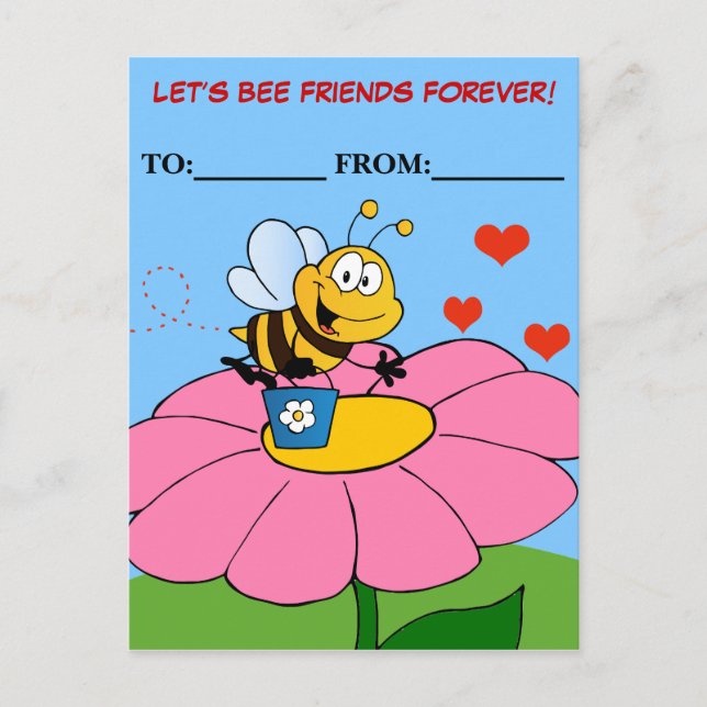 Cartes Pour Fêtes Annuelles Friends Forever Valentine Exchange (Devant)