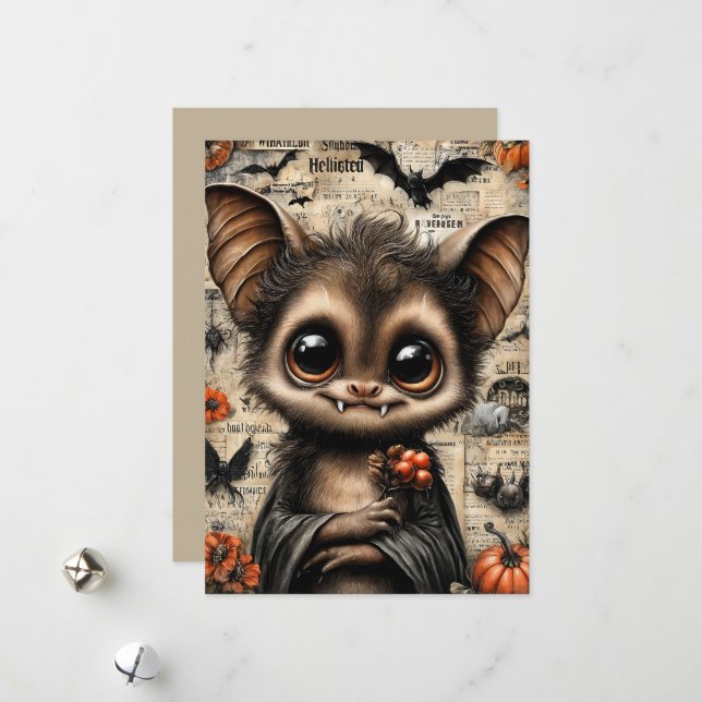Cartes Pour Fêtes Annuelles Fright & Delight Halloween (Devant/Arrière en situation)
