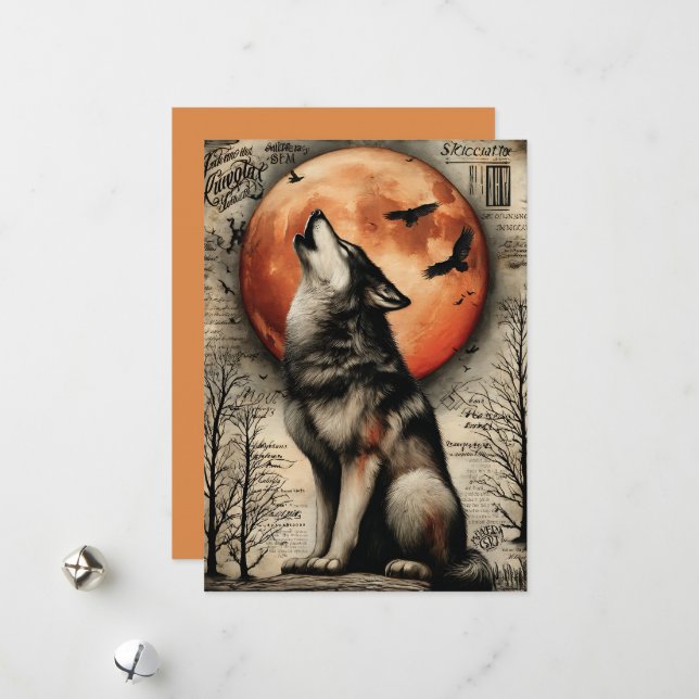 Cartes Pour Fêtes Annuelles Fright & Delight Halloween (Devant/Arrière en situation)