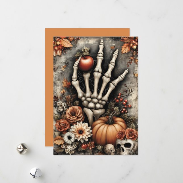 Cartes Pour Fêtes Annuelles Fright & Delight Halloween (Devant/Arrière en situation)