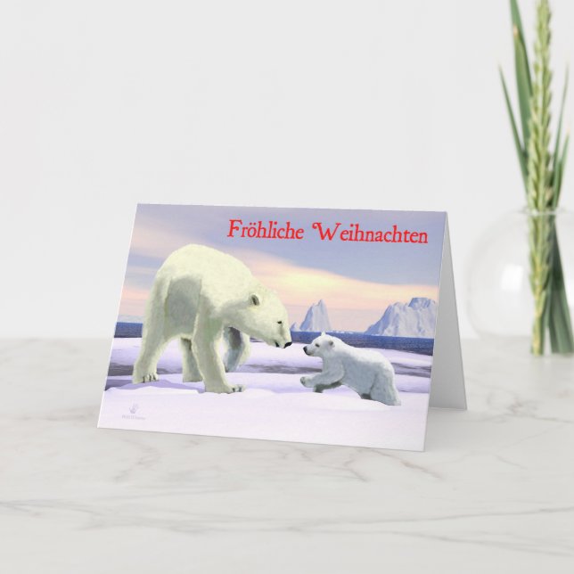 Cartes Pour Fêtes Annuelles Froehliche Weihnachten - Mama Nez Meilleur (Devant)