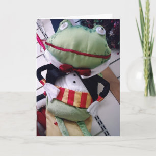 CARTES POUR FÊTES ANNUELLES FROG REMERCIE..."HOPPY NOËL"