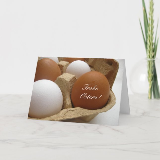 Cartes Pour Fêtes Annuelles Frohe Ostern Allemand Joyeux Pâques (Devant)