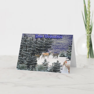 Cartes Pour Fêtes Annuelles Frohe Weihnachten