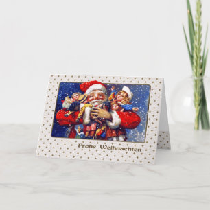 Cartes Pour Fêtes Annuelles Frohe Weihnachten. Christmas Card in German