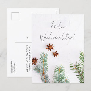 Cartes Pour Fêtes Annuelles Frohe Weihnachten Moderne Weihnachtsgrusskarte