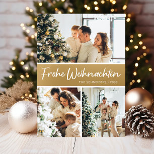 Cartes Pour Fêtes Annuelles Frohe Weihnachten Photo Collage