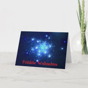 Cartes Pour Fêtes Annuelles Frohliche Weihnachten - Ciel nocturne