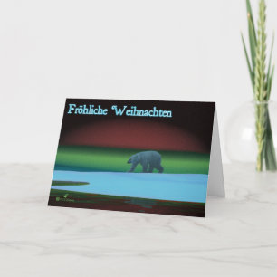 Cartes Pour Fêtes Annuelles Fröhliche Weihnachten - Ours polaire