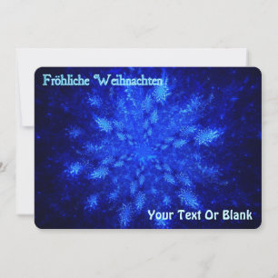 Cartes Pour Fêtes Annuelles Frohliche Weihnachten - Snowburst