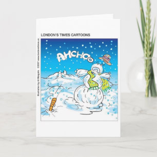 Cartes Pour Fêtes Annuelles Frostement combat la grippe Dons et Tee - shirts d