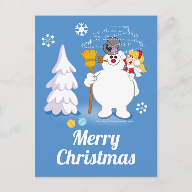 Cartes Pour Fêtes Annuelles Frosty the Snowman™ | Frosty & Karen Winter Fun (Devant)