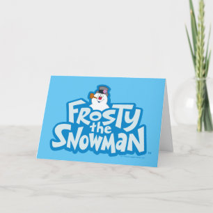 Cartes Pour Fêtes Annuelles Frosty the Snowman™   Logo empilé gelé