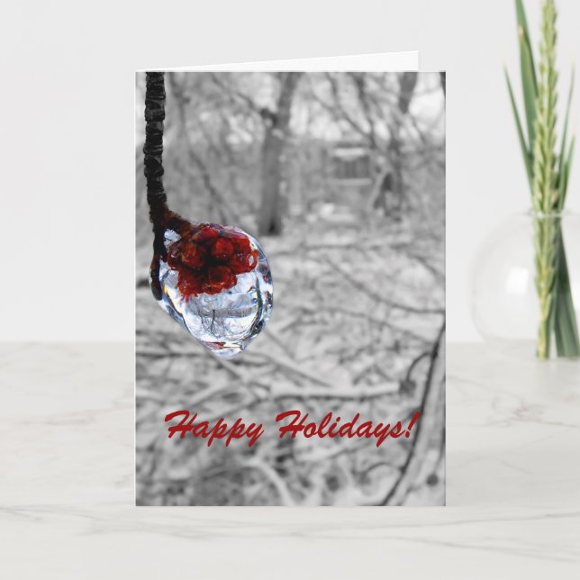 Cartes Pour Fêtes Annuelles "Frozen Berries" (Devant)