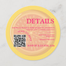 Fruité, agrumes colorés détail mariage insérer car