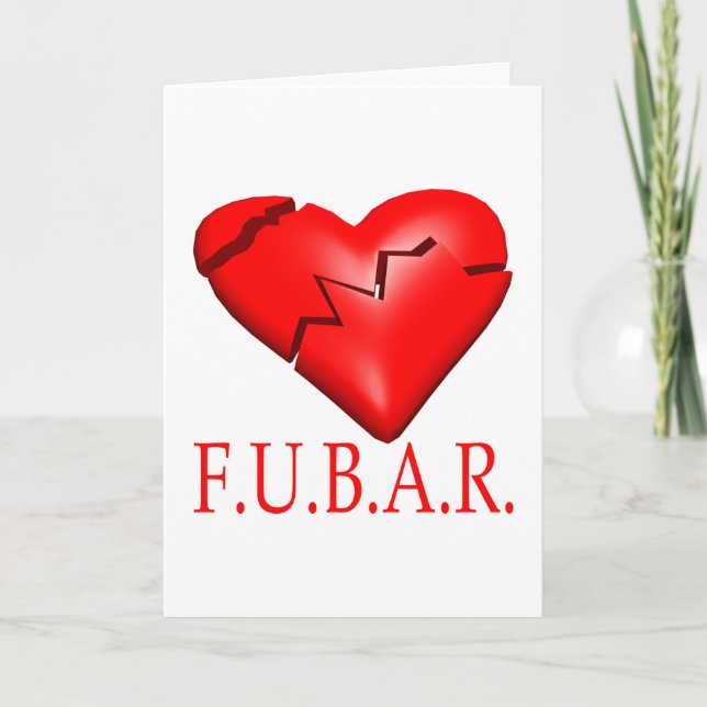 CARTES POUR FÊTES ANNUELLES FUBAR (Devant)