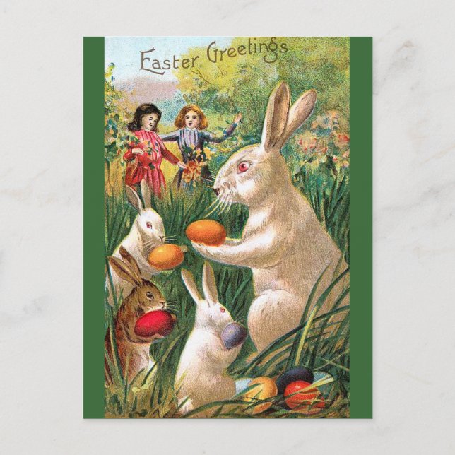 Cartes Pour Fêtes Annuelles Fun de Pâques (Devant)