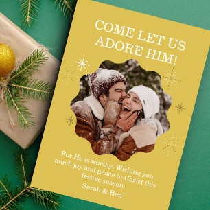 Cartes Pour Fêtes Annuelles Fun moderne Festith Faith Photo Joyeuses Fêtes