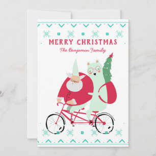 Cartes Pour Fêtes Annuelles Fun Père Noël Joyeux Noël
