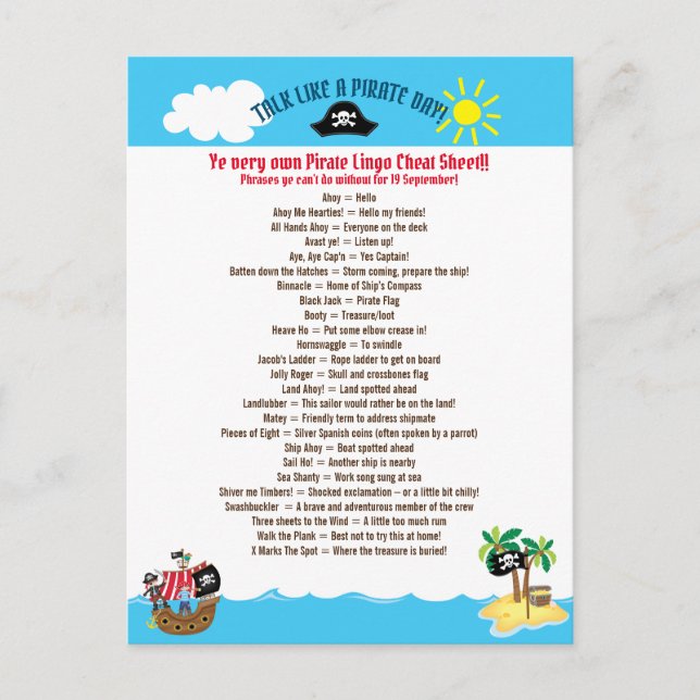 Cartes Pour Fêtes Annuelles Fun Phrases Words Talk (Devant)