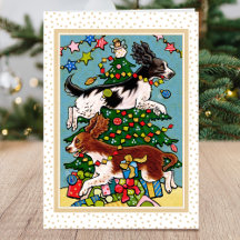 Fun Springer Spaniel Chien Noël Personnalisé