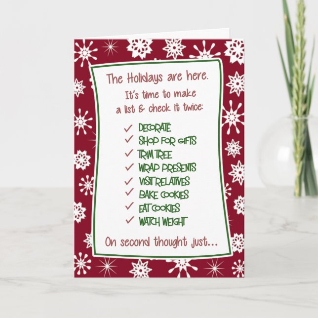 Cartes Pour Fêtes Annuelles Funky Christmas Holiday Stress Card (Devant)
