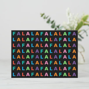 Cartes Pour Fêtes Annuelles Funky Coloré Fun FA LA Salutation